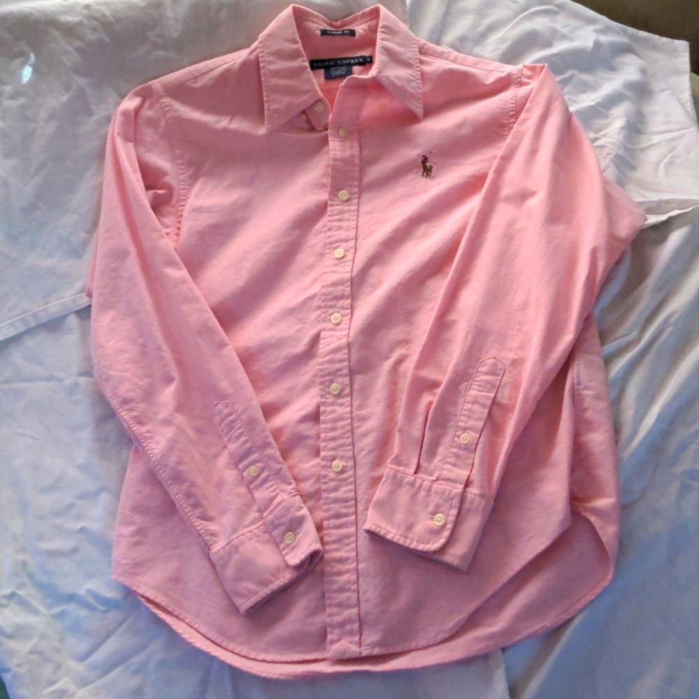 BOGO 💥 Pink Ralph Lauren button up